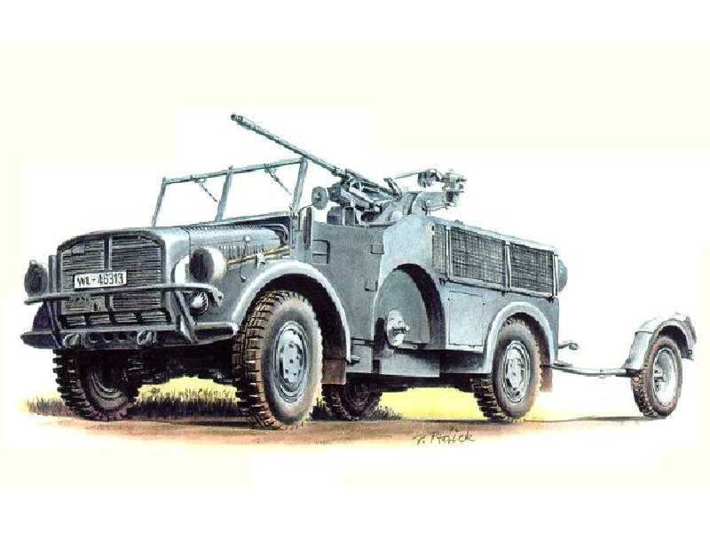 Horch 108 Kfz. 70 & 20mm Flak 30 - zdjęcie 1 Horch 108 Kfz. 70 & 20mm Flak 30 - zdjęcie 1