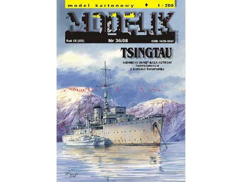 TSINGTAU niemiecki okręt-baza kutrów torpedowych z II wojny świa - zdjęcie 1