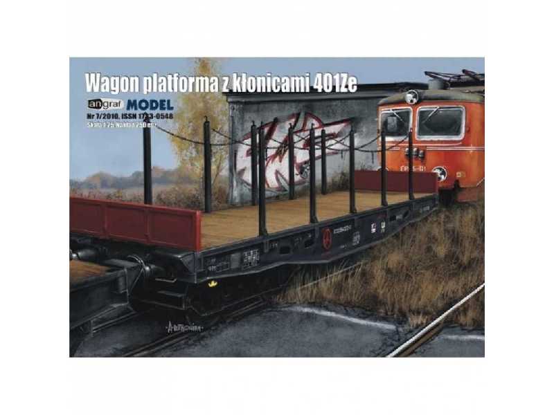 Wagon platforma z kłonicami 401 Ze - zdjęcie 1 Wagon platforma z kłonicami 401 Ze - zdjęcie 1