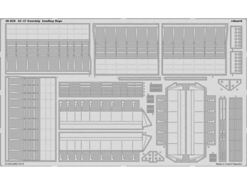 AC-47 Gunship landing flaps 1/48 - Revell - zdjęcie 1