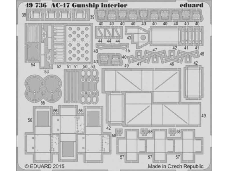 AC-47 Gunship interior S. A. 1/48 - Revell - zdjęcie 1 AC-47 Gunship interior S. A. 1/48 - Revell - zdjęcie 1