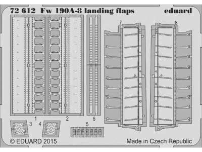 Fw 190A-8 landing flaps 1/72 - Eduard - zdjęcie 1