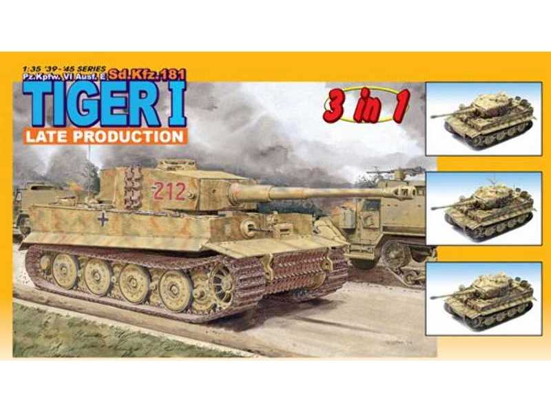 Tiger I Late Production (3 in 1), Pz.Kpfw. VI Ausf. E - Sd.Kfz. - zdjęcie 1 Tiger I Late Production (3 in 1), Pz.Kpfw. VI Ausf. E - Sd.Kfz. - zdjęcie 1