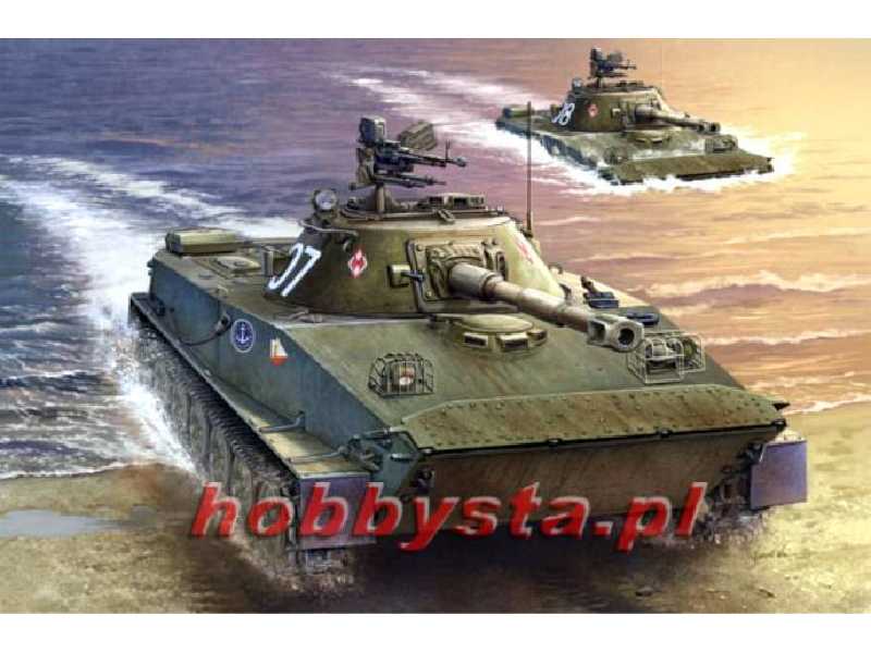 Polski czołg pływający PT-76B - zdjęcie 1 Polski czołg pływający PT-76B - zdjęcie 1