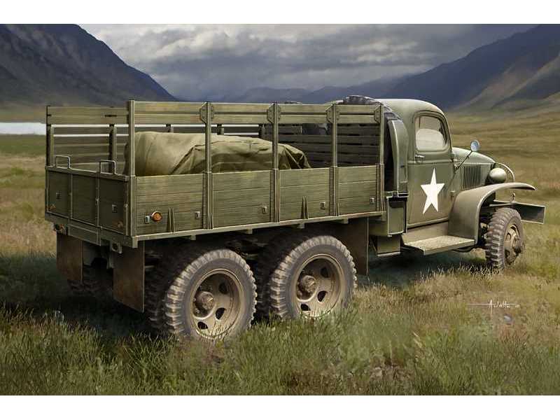 US GMC CCKW-352 Wood Cargo Truck - amerykańska ciężarówka - zdjęcie 1 US GMC CCKW-352 Wood Cargo Truck - amerykańska ciężarówka - zdjęcie 1