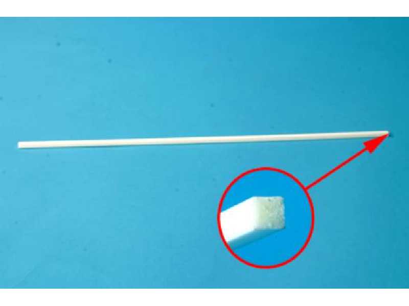 Belka (pręt) plastikowa 5 mm (kwadrat) - 1 sztuka - zdjęcie 1 Belka (pręt) plastikowa 5 mm (kwadrat) - 1 sztuka - zdjęcie 1