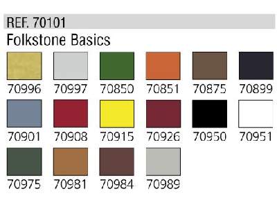Zestaw farb Model Color - Folkstone Basics - 16 farb - zdjęcie 2