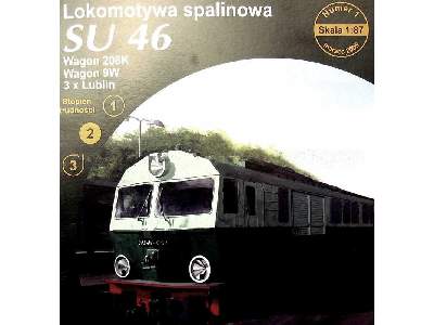 Lokomotywa spalinowa Su 46 + wagony 208K, Wagon 9W, 3xLublin - zdjęcie 2