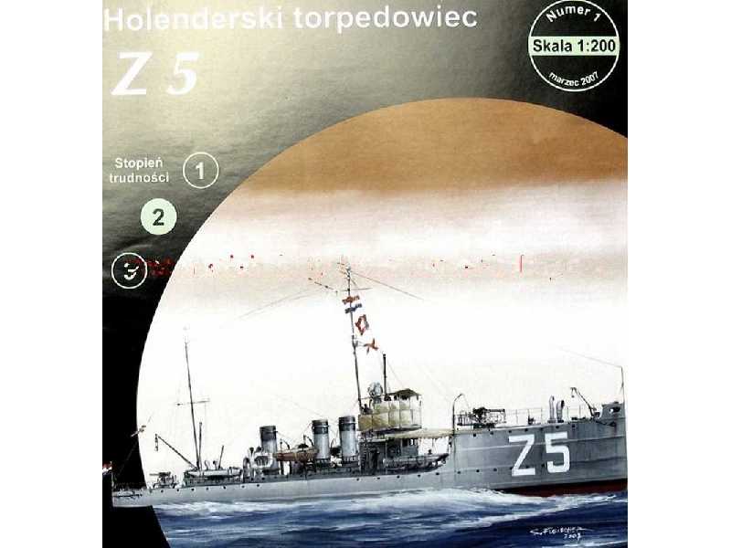 Holenderski torpedowiec Z-5 - zdjęcie 1 Holenderski torpedowiec Z-5 - zdjęcie 1