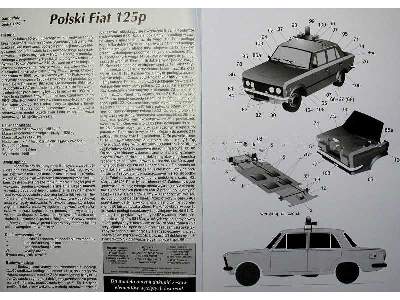 Polski Samochód Fiat 125p MILICJA - zdjęcie 3