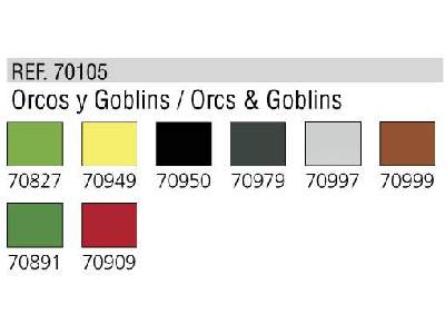 Zestaw farb Model Color - Orki i Gobliny - 8 farb - zdjęcie 2