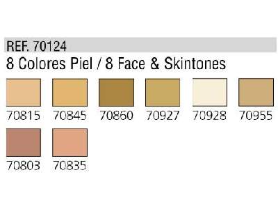 Zestaw farb Model Color - Twarz i skóra - 8 farb - zdjęcie 2