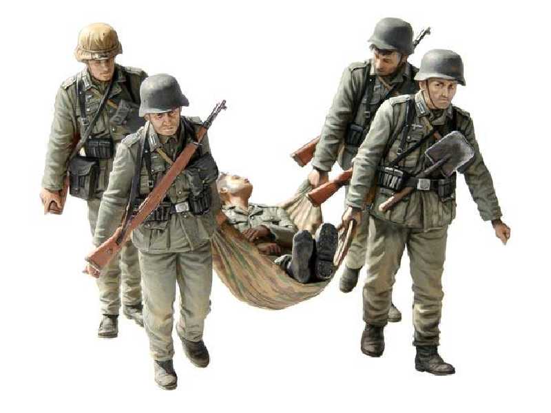 Niemiecka piechota, Stalingrad, lato 1942 - ewakuacja ofiar - zdjęcie 1 Niemiecka piechota, Stalingrad, lato 1942 - ewakuacja ofiar - zdjęcie 1