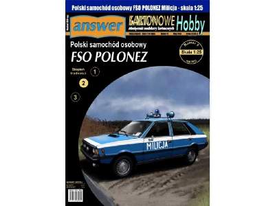 Polski samochód osobowy FSO POLONEZ Milicja - zdjęcie 1