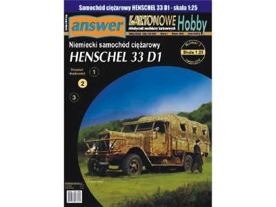 Niemiecki samochód ciężarowy Henschel 33 D1 - zdjęcie 1