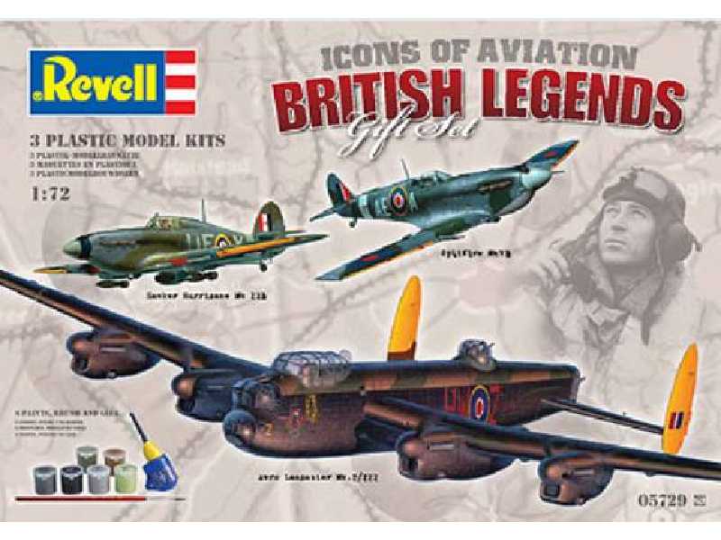 Zestaw podarunkowy samolotów "BRITISH LEGENDS" - zdjęcie 1 Zestaw podarunkowy samolotów "BRITISH LEGENDS" - zdjęcie 1
