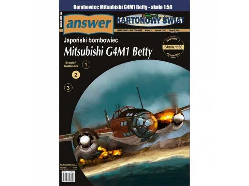 Japoński bombowiec Mitsubishi G4M1 Betty - zdjęcie 1 Japoński bombowiec Mitsubishi G4M1 Betty - zdjęcie 1