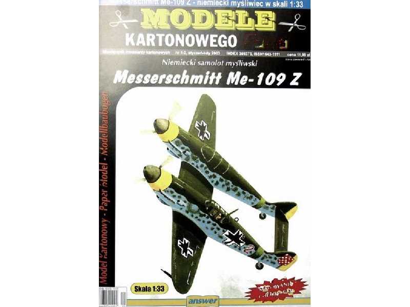 Niemiecki samolot myśliwski Messerschmitt Me-109Z - zdjęcie 1 Niemiecki samolot myśliwski Messerschmitt Me-109Z - zdjęcie 1