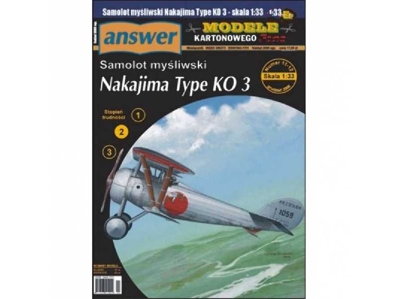 Samolot myśliwski Nakajima Type KO3 - zdjęcie 1