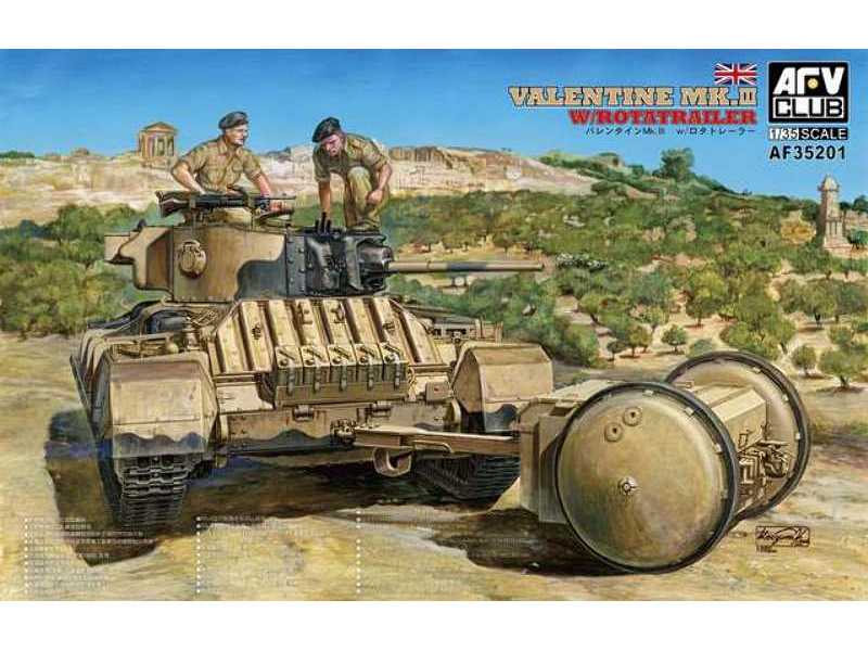 Valentine Mk.III w/Rota Trailer - zdjęcie 1 Valentine Mk.III w/Rota Trailer - zdjęcie 1
