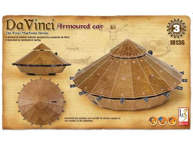 Leonardo Da Vinci - Pojazd opancerzony - zdjęcie 1 Leonardo Da Vinci - Pojazd opancerzony - zdjęcie 1