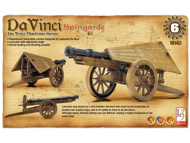 Leonardo Da Vinci - Spingarda - zdjęcie 1 Leonardo Da Vinci - Spingarda - zdjęcie 1