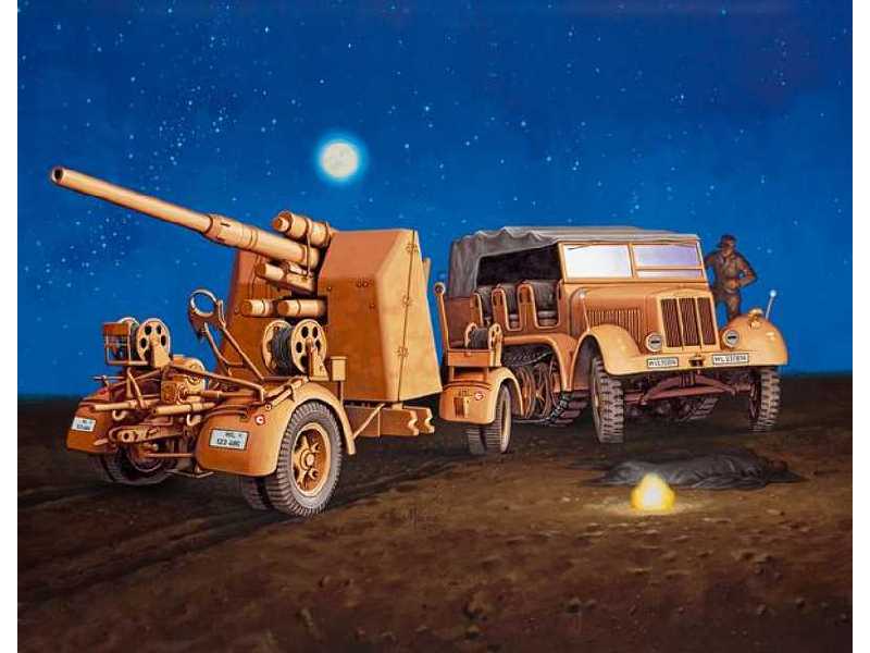 Sd.Kfz.7 + 8,8 cm Flak 37 - zdjęcie 1 Sd.Kfz.7 + 8,8 cm Flak 37 - zdjęcie 1