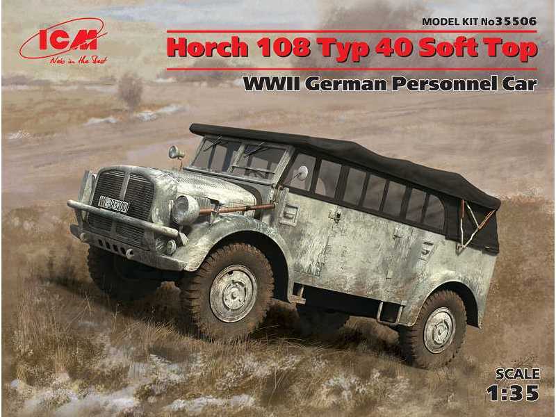 Horch 108 Typ 40 Soft Top - niemiecki samochód osobowy II W.Ś. - zdjęcie 1