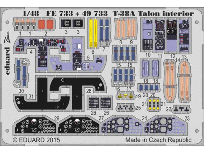 T-38A Talon interior 1/48 - Wolfpack - zdjęcie 1 T-38A Talon interior 1/48 - Wolfpack - zdjęcie 1