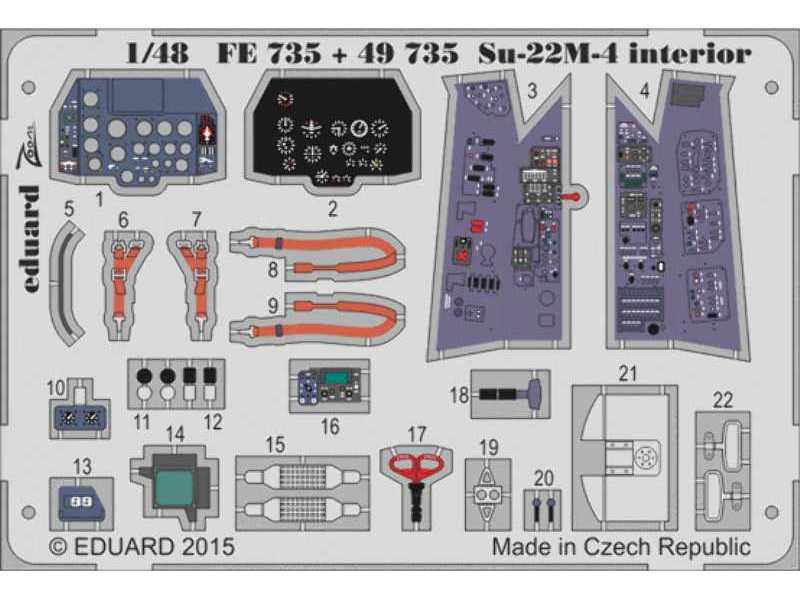 Su-22M-4 interior 1/48 - Smer - zdjęcie 1 Su-22M-4 interior 1/48 - Smer - zdjęcie 1