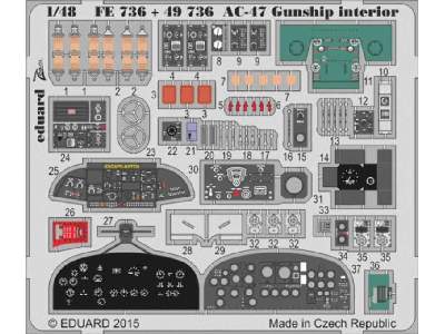 AC-47 Gunship interior S. A. 1/48 - Revell - zdjęcie 1