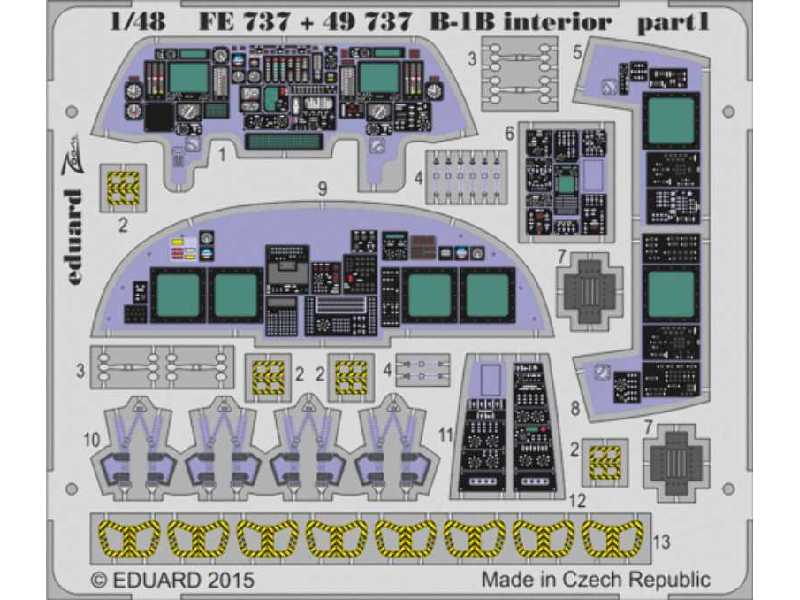 B-1B interior S. A. 1/48 - Revell - zdjęcie 1 B-1B interior S. A. 1/48 - Revell - zdjęcie 1