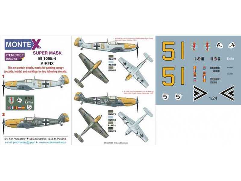Bf 109E-4 AIRFIX - zdjęcie 1 Bf 109E-4 AIRFIX - zdjęcie 1