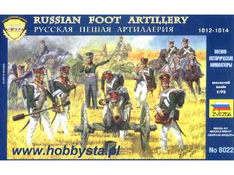 Figurki - Artyleria rosyjska 1812 - 1814 - zdjęcie 1 Figurki - Artyleria rosyjska 1812 - 1814 - zdjęcie 1