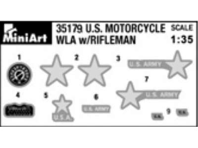Amerykański motocykl H.D. WLA z figurką strzelca - zdjęcie 7