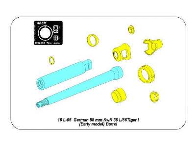 Lufa 88 mm KwK 36 L/56 do czołgu Tiger I z wczesnej produkcji  - zdjęcie 11