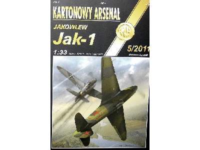 Kartonowy Arsenał Jakowlew Jak-1 5-2011 - zdjęcie 2