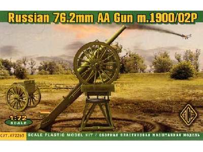Rosyjskie działo przeciwlotnicze 76,2 mm m.1900/02P - zdjęcie 1