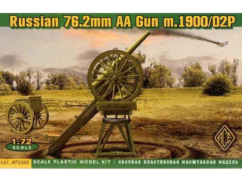 Rosyjskie działo przeciwlotnicze 76,2 mm m.1900/02P - zdjęcie 1 Rosyjskie działo przeciwlotnicze 76,2 mm m.1900/02P - zdjęcie 1