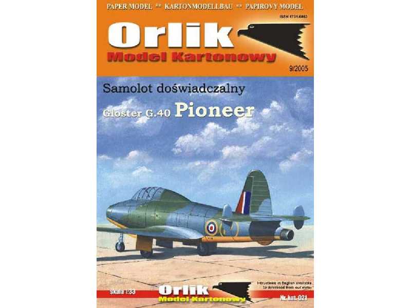 Brytyjski samolot odrzutowy Gloster G40 Pioneer - zdjęcie 1