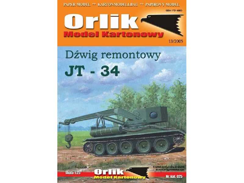 Dźwig remontowy JT 34, na podwoziu czołgu T 34 - zdjęcie 1 Dźwig remontowy JT 34, na podwoziu czołgu T 34 - zdjęcie 1