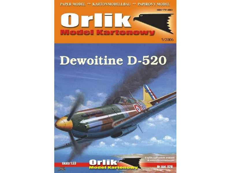 Francuski samolot myśliwski Dewoitine D 520 - zdjęcie 1 Francuski samolot myśliwski Dewoitine D 520 - zdjęcie 1