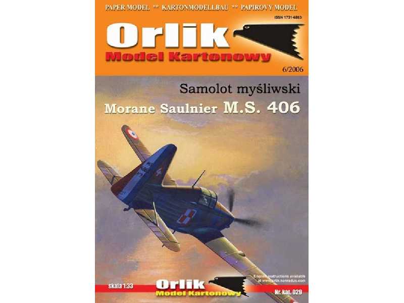 Francuski samolot myśliwski Morane Saulnier MS 406 - zdjęcie 1 Francuski samolot myśliwski Morane Saulnier MS 406 - zdjęcie 1
