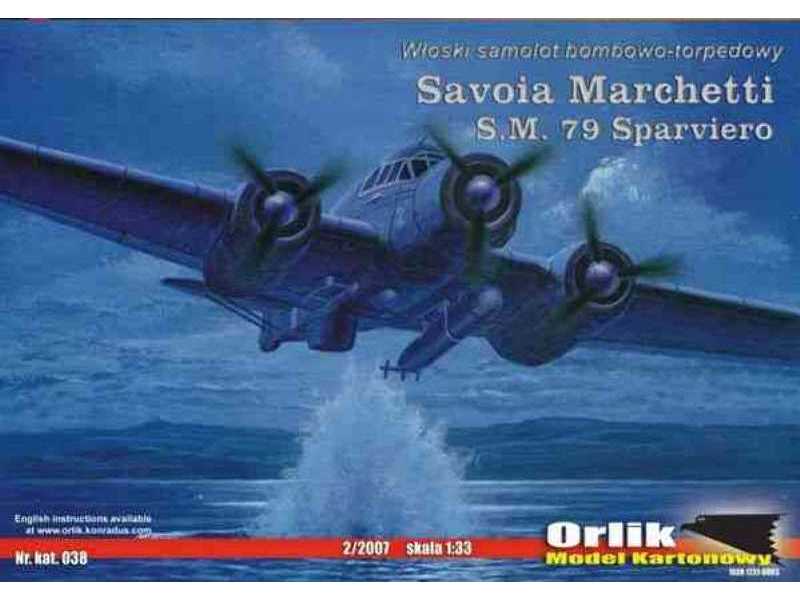 Włoski samolot bombowo torpedowy Savoia Marchetti S.M. 79 Sparvi - zdjęcie 1 Włoski samolot bombowo torpedowy Savoia Marchetti S.M. 79 Sparvi - zdjęcie 1