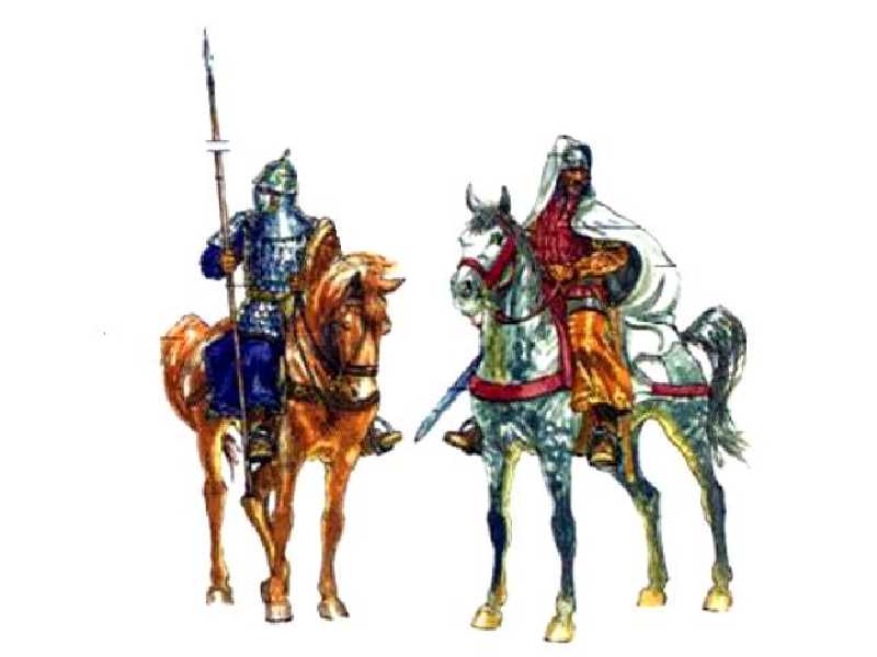 Figurki - Arabscy wojownicy - Średniowiecze - zdjęcie 1 Figurki - Arabscy wojownicy - Średniowiecze - zdjęcie 1