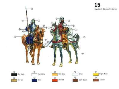 Figurki - Arabscy wojownicy - Średniowiecze - zdjęcie 2