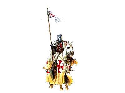 Figurki Rycerze Templariuszy - Średniowiecze - zdjęcie 1
