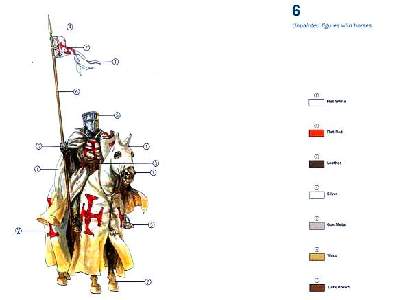 Figurki Rycerze Templariuszy - Średniowiecze - zdjęcie 2