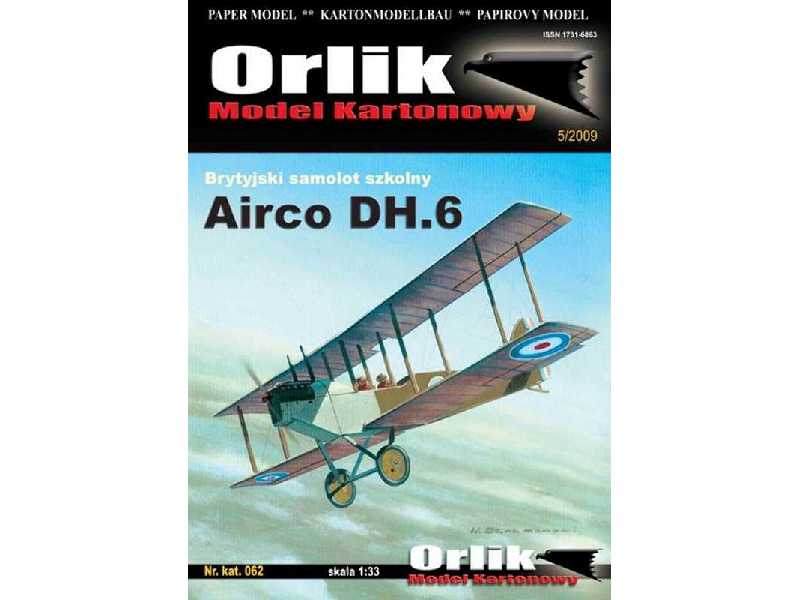 Brytyjski samolot szkolny Airco DH.6 - zdjęcie 1 Brytyjski samolot szkolny Airco DH.6 - zdjęcie 1