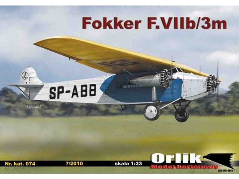 Samolot pasażerski Fokker F.VIIb/3m - zdjęcie 1 Samolot pasażerski Fokker F.VIIb/3m - zdjęcie 1